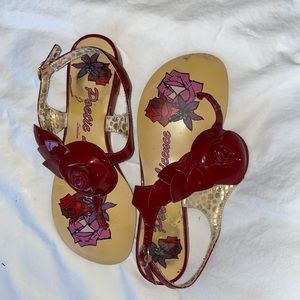 Poetic License Red Rose Sandals